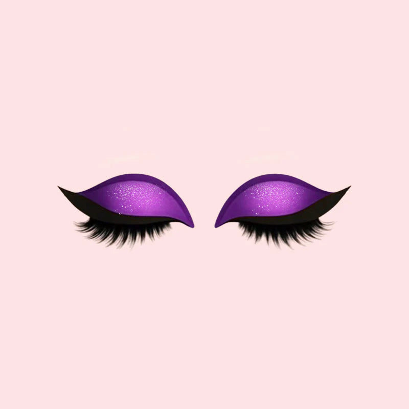 3-in-1 Lidschatten-, Eyeliner- und Wimpernaufkleber-Set für sofortigen Glamour