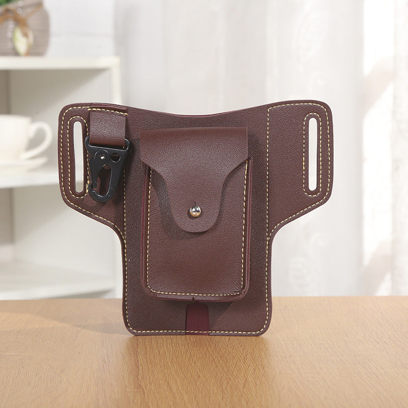 VersaBag™ | Multifunctional leather cell phone belt bag 