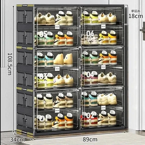 Platzsparender Schuhorganizer stapelbares Regal
