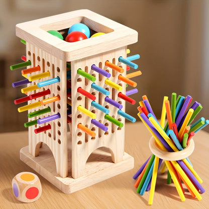 50% RABATT | Milos Zauberturm – Dreifach-Holzspielset [Letzter Tag Rabatt]