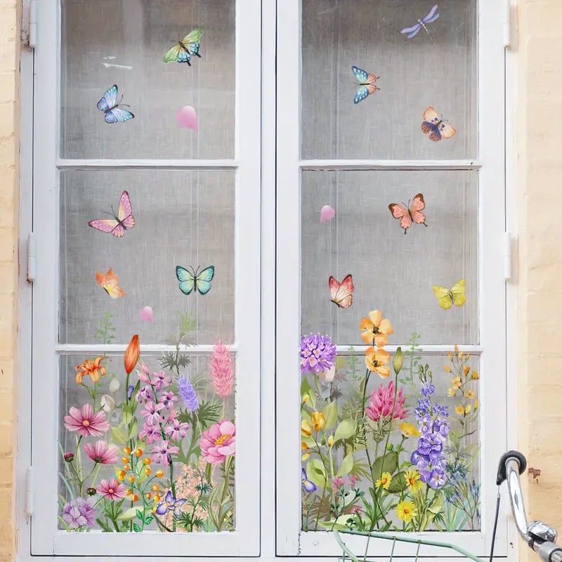 Petaluxe™ | Colorful flower stickers for your window!