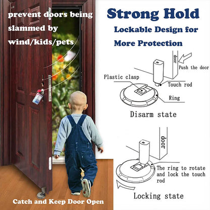 Mechanical floor doorstop – keep your door safely open