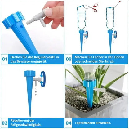 AquaGrow™ - Verstellbare Selbstbewässernde Pflanzenspitzen