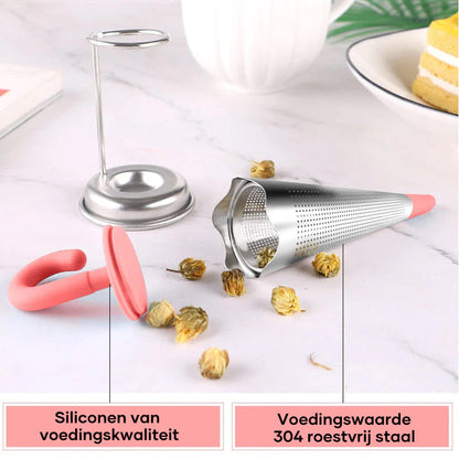 Stilvoller Tee-Filter mit spaßigem Dreh für Liebhaber von losem Blatttee