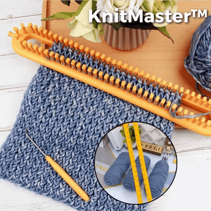 KnitMaster™ - Handlicher Webrahmen für kreative Strickprojekte