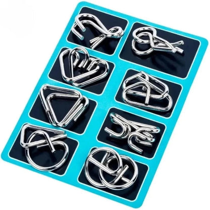 50% RABATT | BrainFlex™ - Metall-Puzzleset für kognitive Herausforderung und Spaß