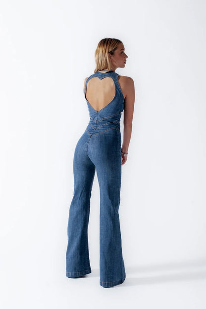 RetroDen™ Jumpsuit with Hearts 【Last Day Discount】 