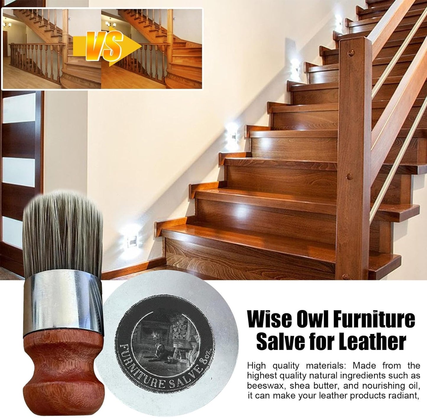 WiseShine™ - Brush for leather furniture care