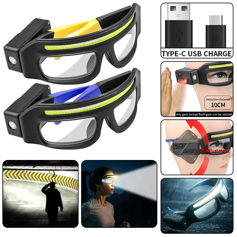 LumaGuard™ - Wiederaufladbare LED-Sicherheitsbrille für Außenbereich & Arbeit