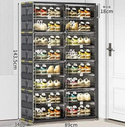 Platzsparender Schuhorganizer stapelbares Regal