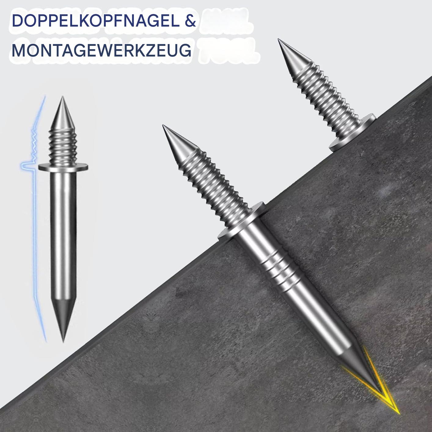 Doppelkopf-Basisstift™ – Einfache Drahtbefestigung für schnelle Montage
