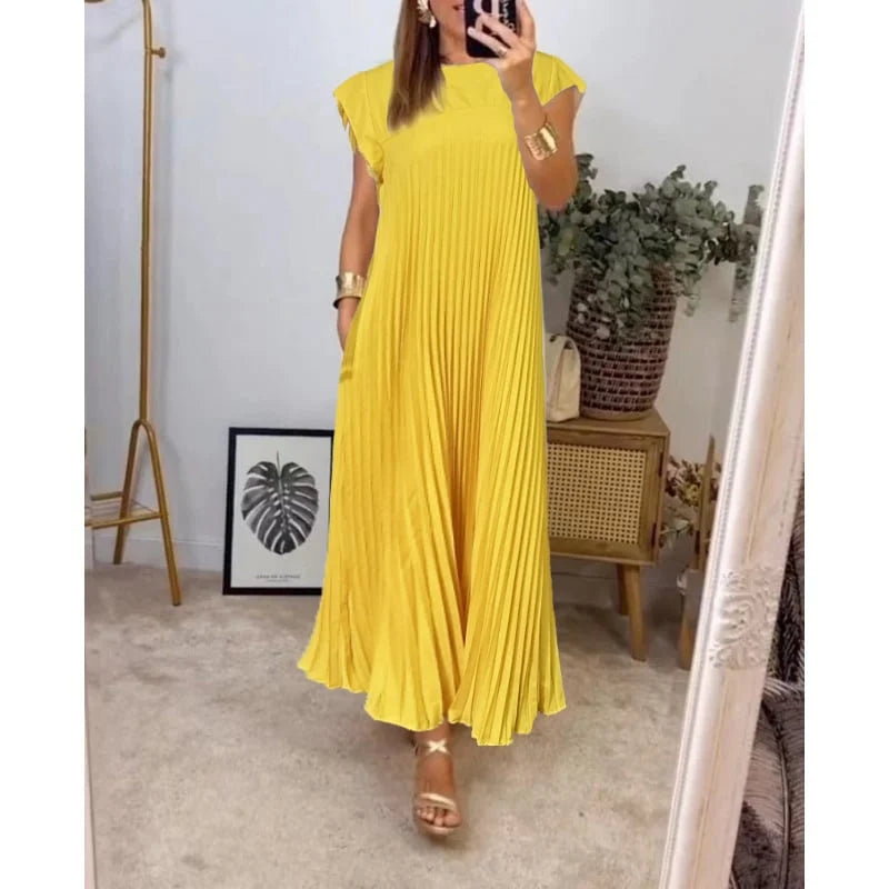Seraphina™ | pleated maxi dress