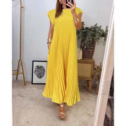 Seraphina™ | pleated maxi dress