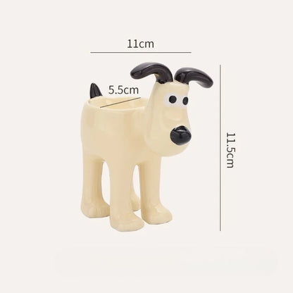 Keramik Eierhalter in Hundeform Dekorativer Küchenorganisator