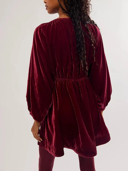 Velvet Vibe™ | Velvet mini dress