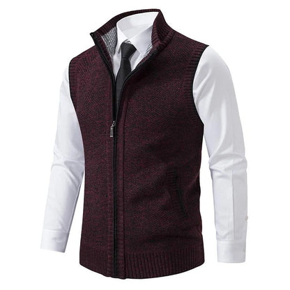 Fleecora™ – Knitted sleeveless fleece vest