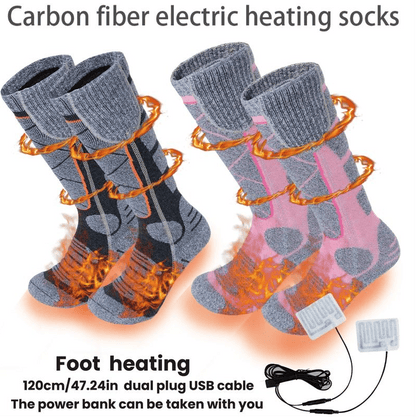 Nolan™ - Wiederaufladbare beheizbare Socken für ganztägige Wärme
