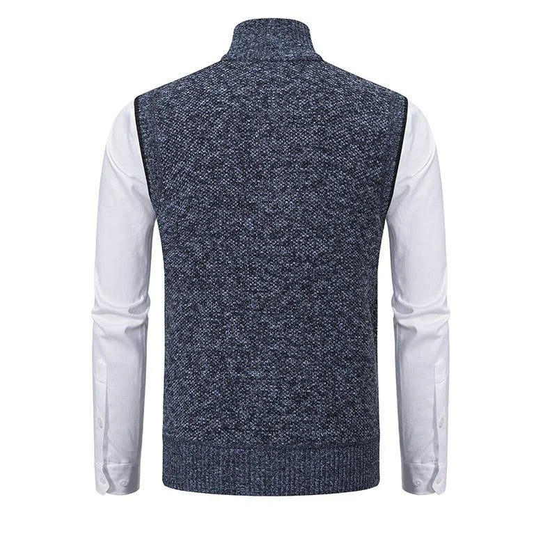 Fleecora™ – Knitted sleeveless fleece vest