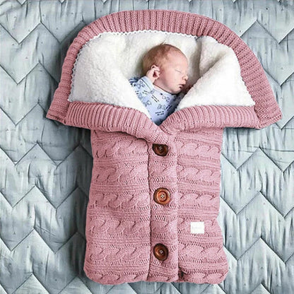 LittleCradle™ - Kuscheliger gestrickter Babyschlafsack für den Winter