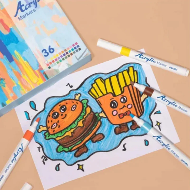 AcrylicMaster™ | 24-color acrylic marker set for vibrant artwork
