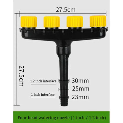 AquaQuad™ | Premium 4-Head Garden Sprinkler