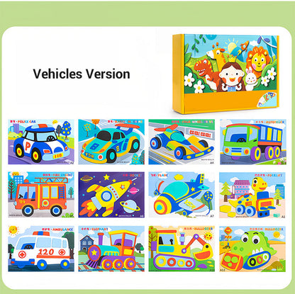Kinder DIY 3D EVA Sticker Bastelset für kreativen Spaß