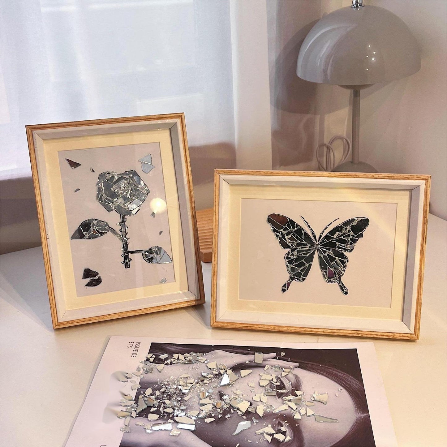 DIY™ | Butterfly Broken Mirror Photo Frame 