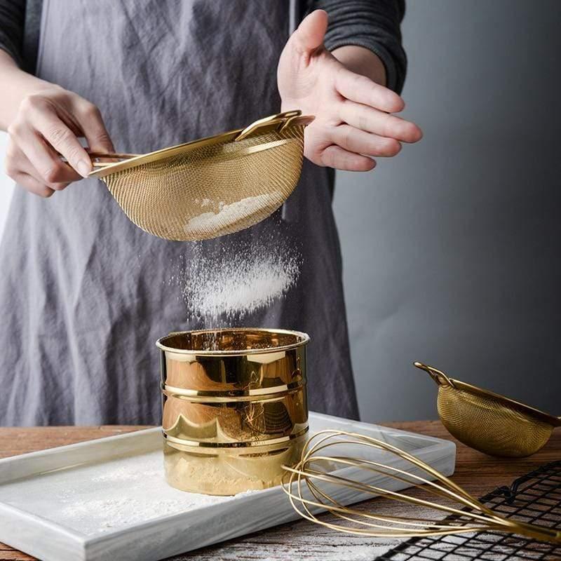 Edelstahl-Feinmaschiges Küchensieb zum Kochen und Backen