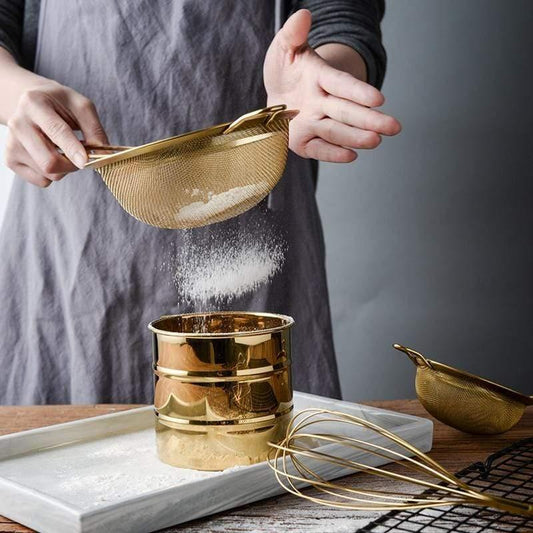 Edelstahl-Feinmaschiges Küchensieb zum Kochen und Backen