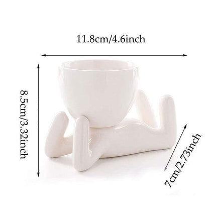 Minimalistische Keramik-Stimmungsvasen für Wohnkultur