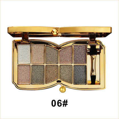 ShimmerGlam™ | 10 Colors Sparkle Shimmer Eyeshadow Palette