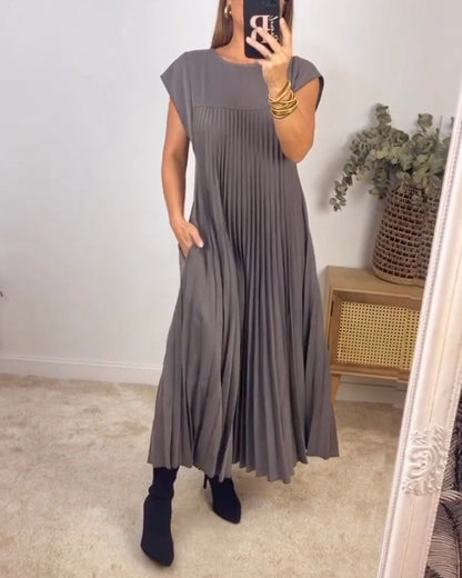 Seraphina™ | pleated maxi dress