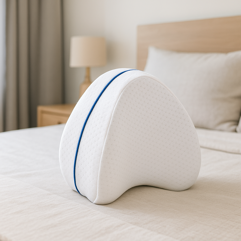 Ergonomisches Beinkissen aus Memory-Schaum für Seitenschläfer