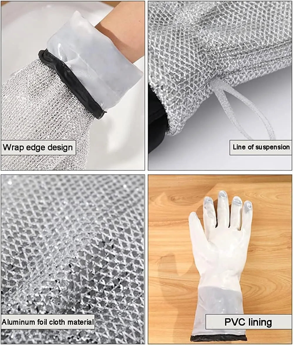 1+1 GRATIS | CleanGuard™ - Wasserdichte Alu-Geschirrspülhandschuhe [Letzter Tag Rabatt]