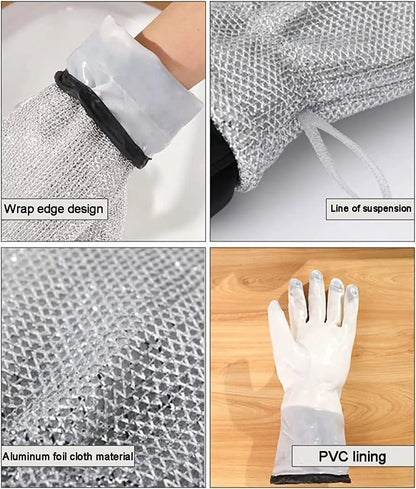 1+1 GRATIS | CleanGuard™ - Wasserdichte Alu-Geschirrspülhandschuhe [Letzter Tag Rabatt]
