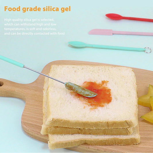 Set aus Mini-Silikon-Spateln für Backen und Kochen