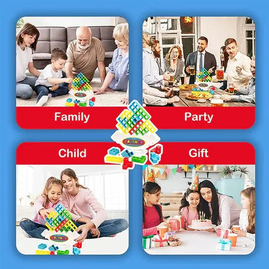 PlayNest™ - Schaukel Stapel Balancier Turm Spielzeug