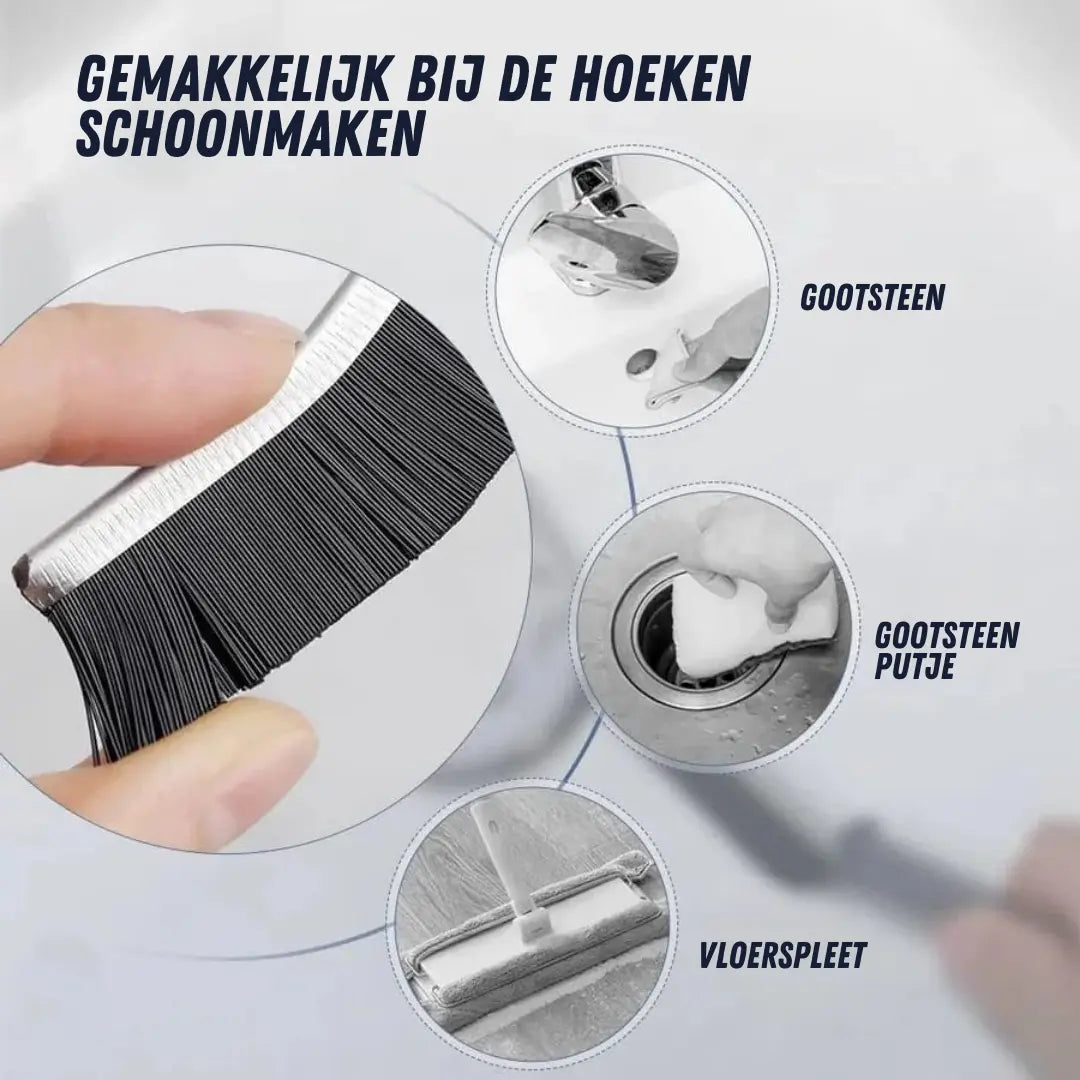GrimeGuard™ | Hard Bristle Grout Brush