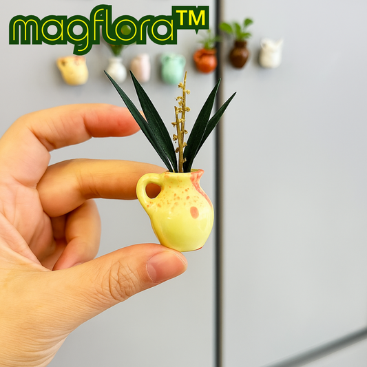 Set aus 5 Mini-Magnetblumenvasen für moderne Wohnkultur
