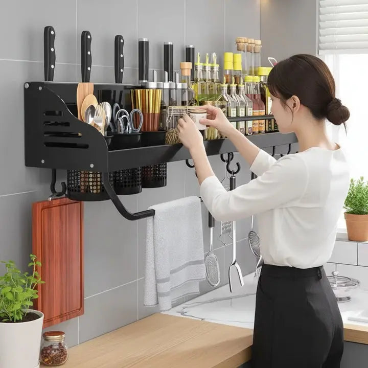 OrderlyNest™ - Küchen-Wandregal-Organizer