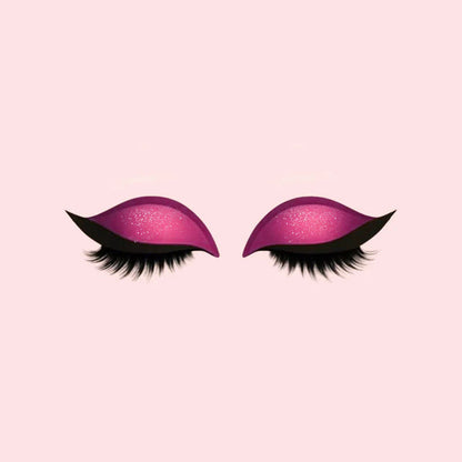 3-in-1 Lidschatten-, Eyeliner- und Wimpernaufkleber-Set für sofortigen Glamour