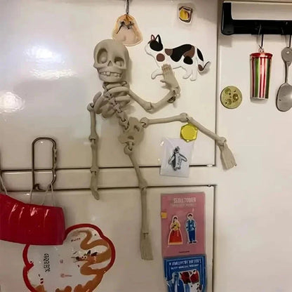 Gruseliger Skelett Kühlschrankmagnet für Halloween-Dekor