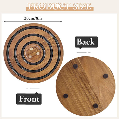 MagniWood™ - Magnetische Holzuntersetzer für stilvolle Wohnkultur