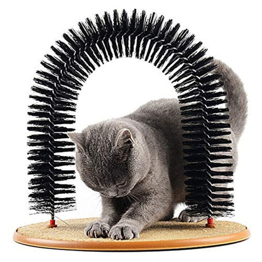 Interaktiver Katzenkratzbaum mit beruhigender Massage und Katzenminze