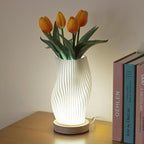 Vintage gestreifte Nachtlichtlampe