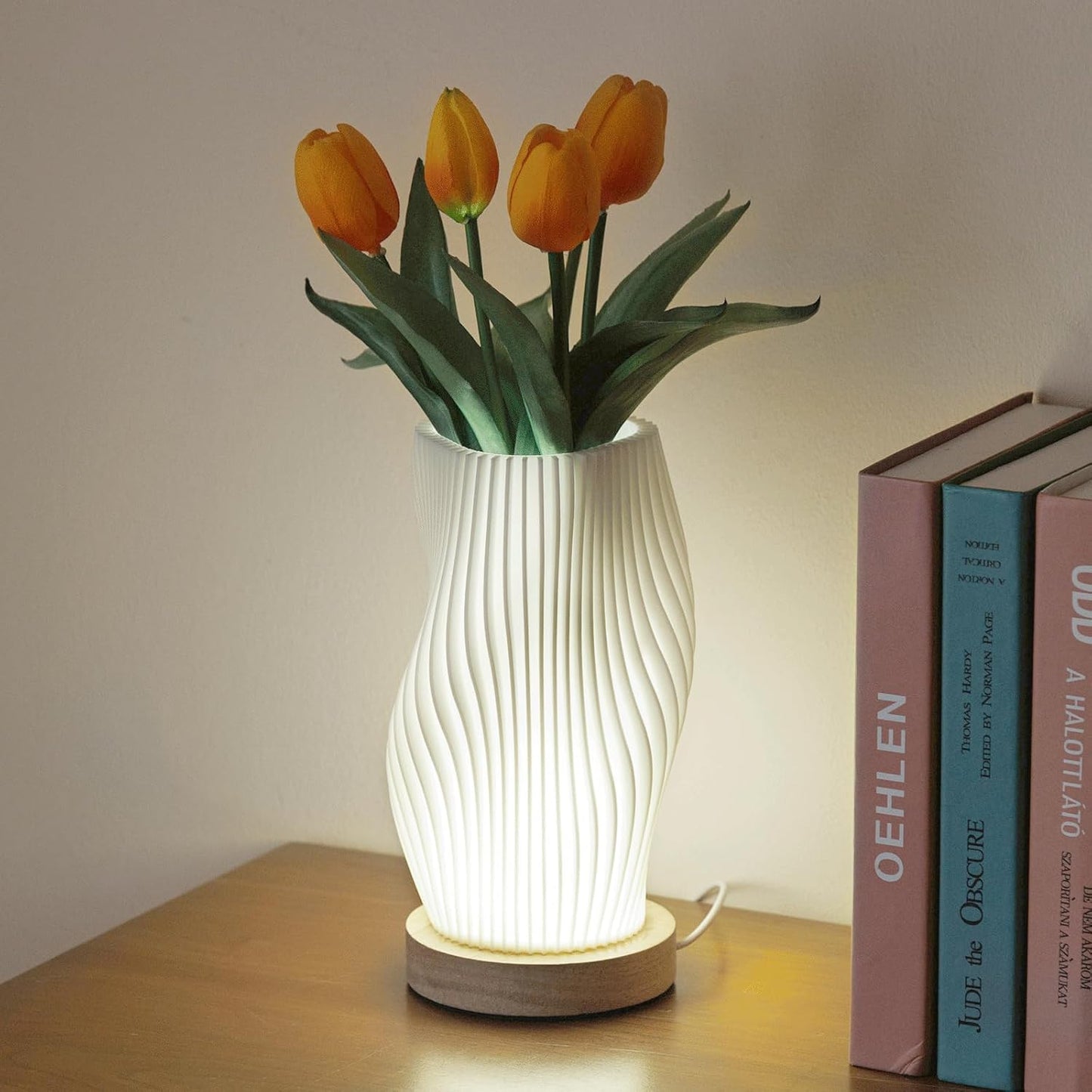 LumiGlow™ - Vintage gestreifte Nachtlichtlampe