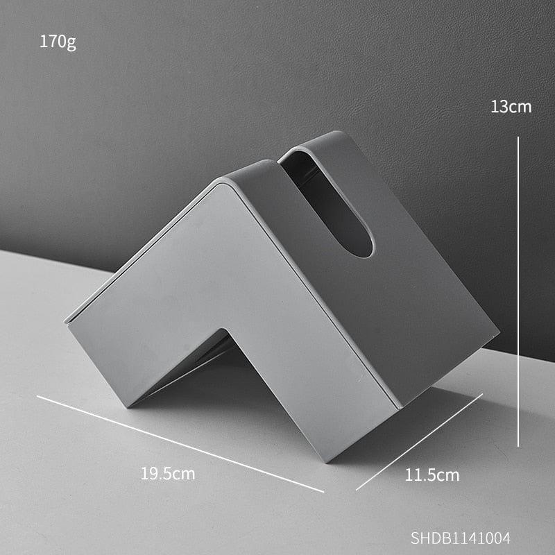 Moderner geometrischer dekorativer Taschentuchboxbezug