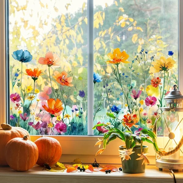 Petaluxe™ | Colorful flower stickers for your window!
