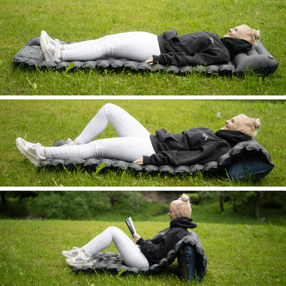 SleepCamp™ | Quick-inflating mattress with integrated pillow