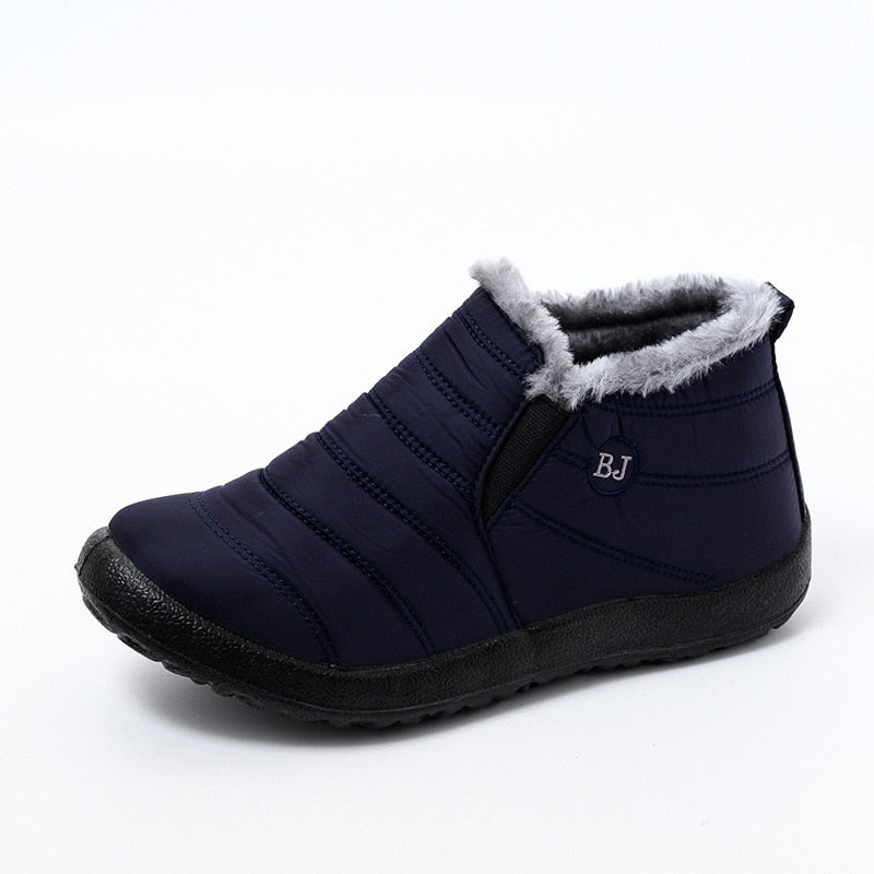 Ebeek™ Winter Female Slip On Flat Casual Shoes Waterproof